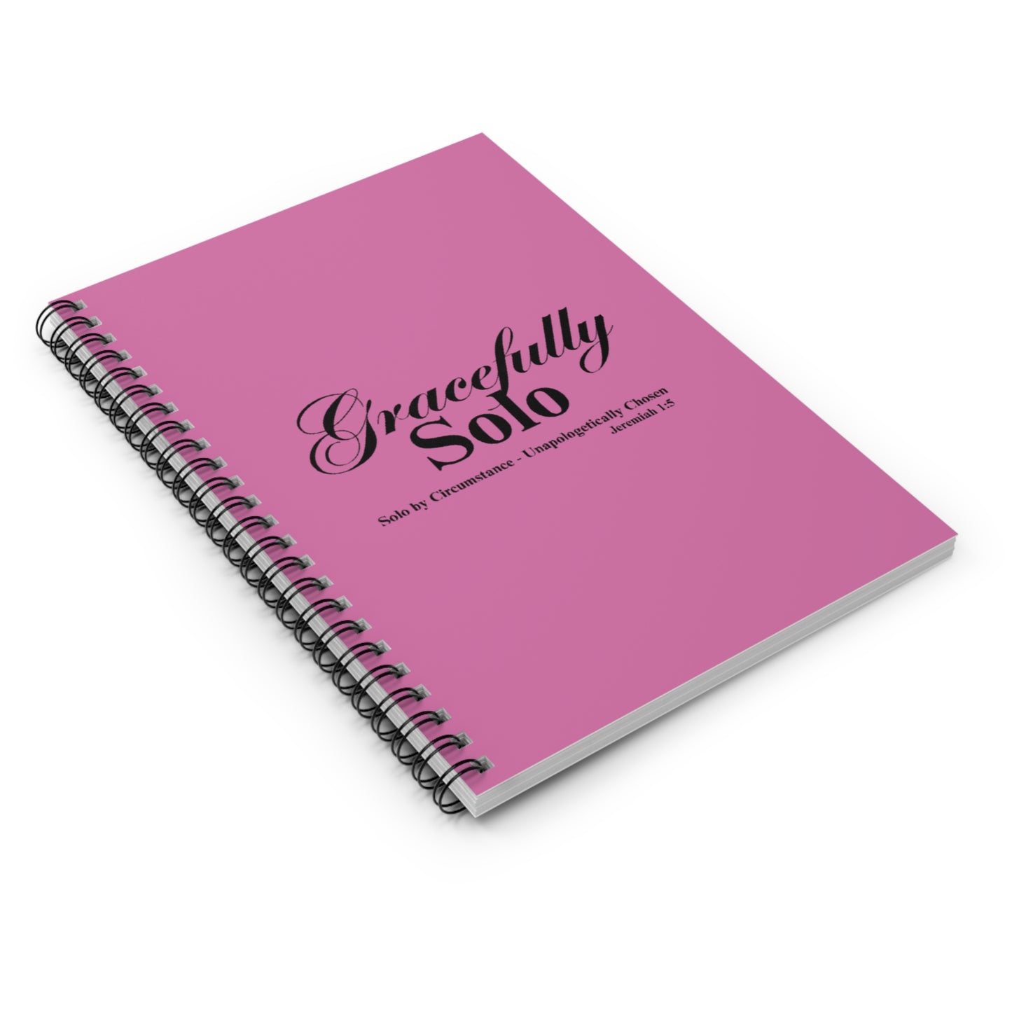 Gracefully Solo Ruled  Notebook