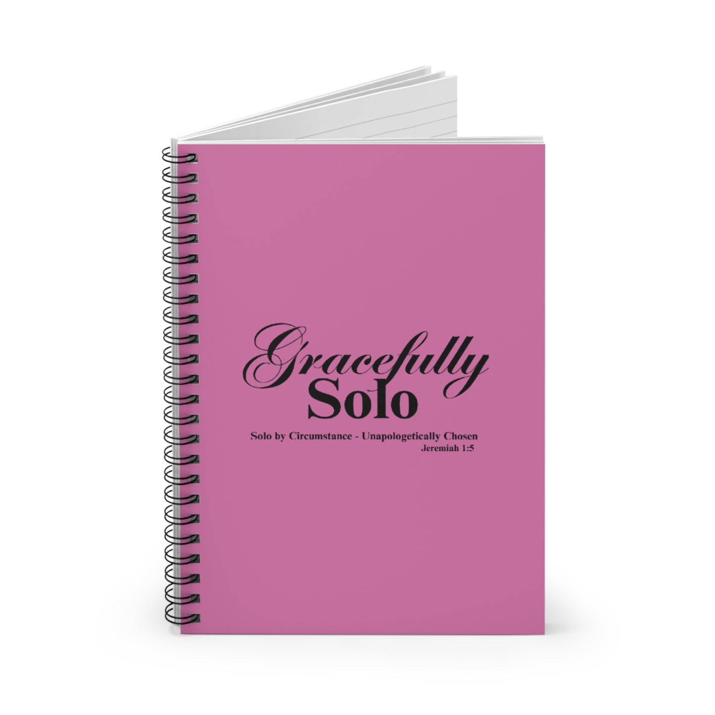 Gracefully Solo Ruled  Notebook