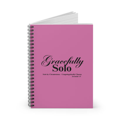 Gracefully Solo Ruled  Notebook