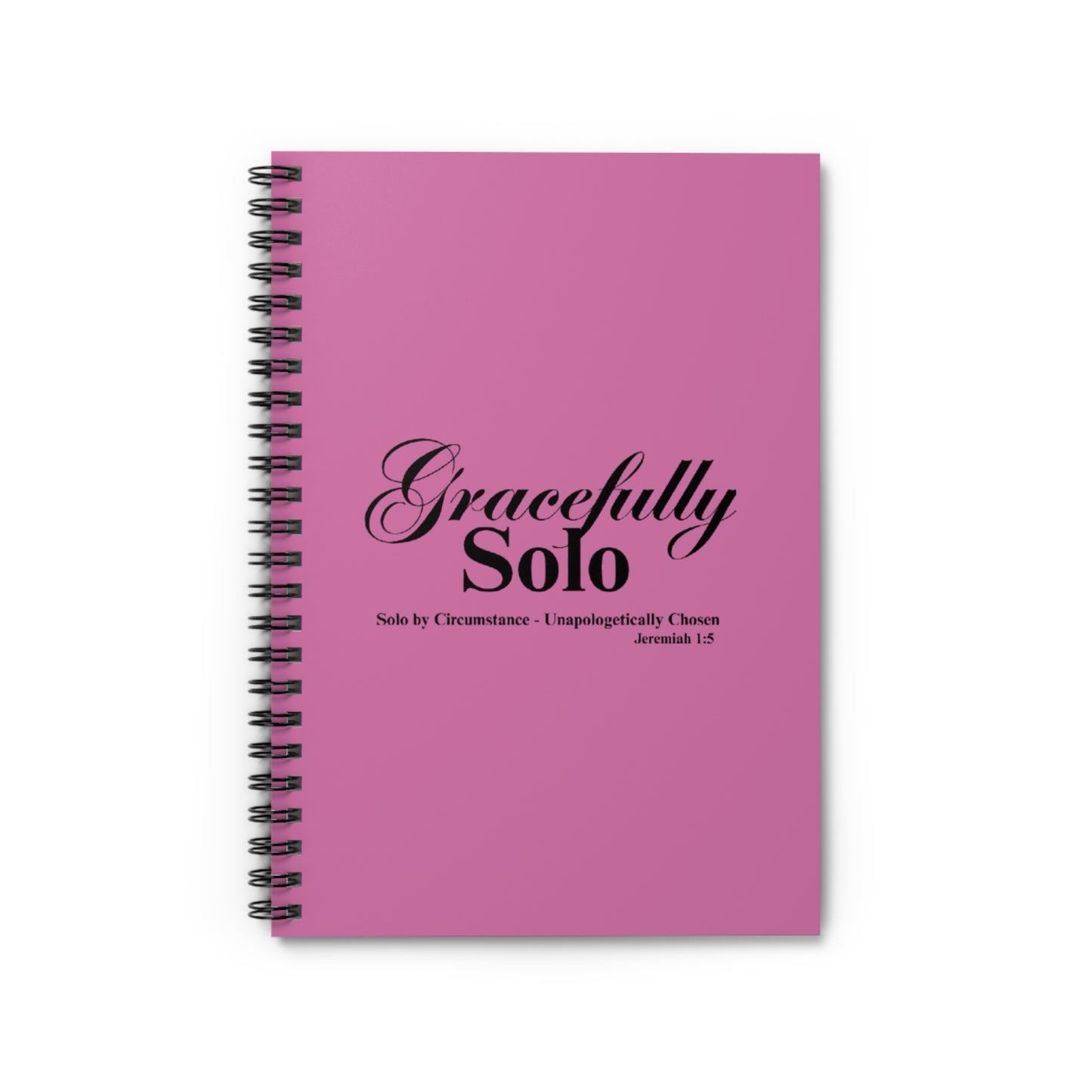 Gracefully Solo Ruled  Notebook