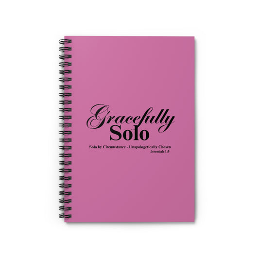 Gracefully Solo Ruled  Notebook